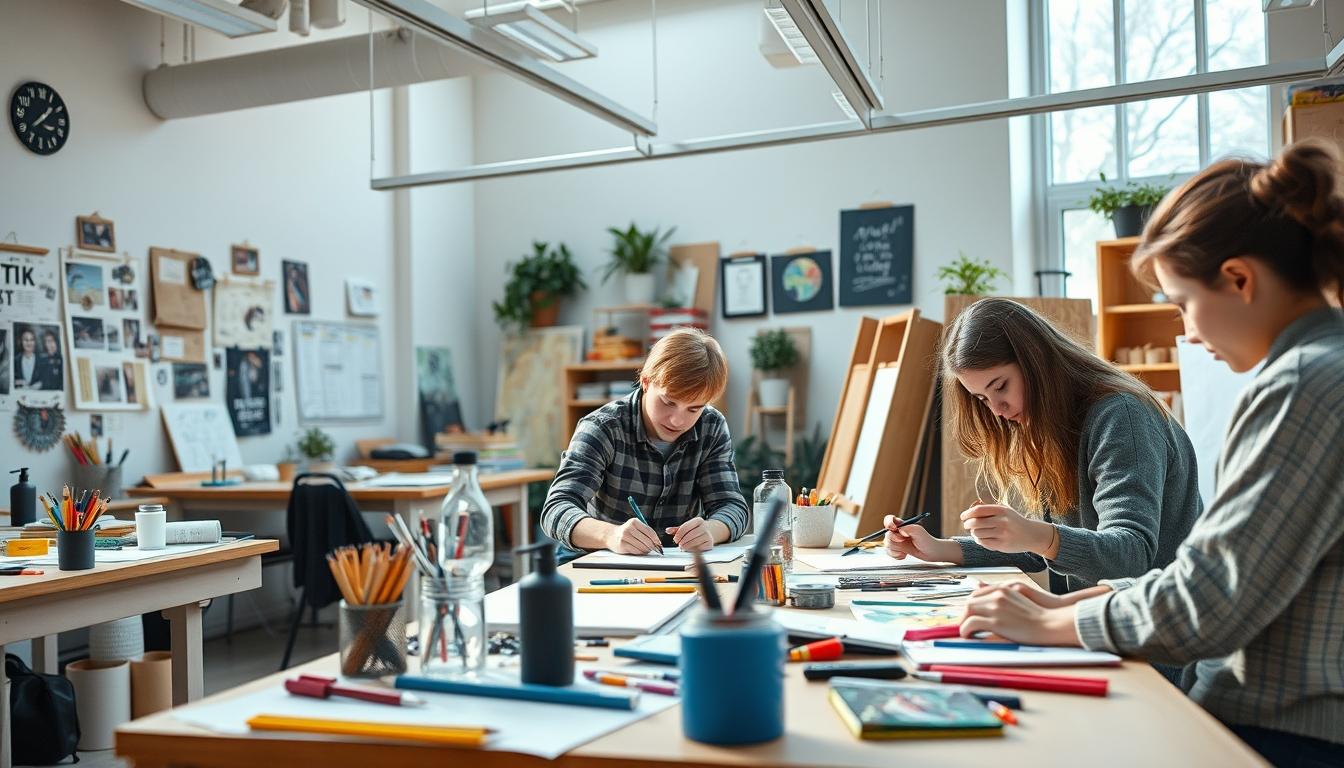 University campus and academic environment in Madrid