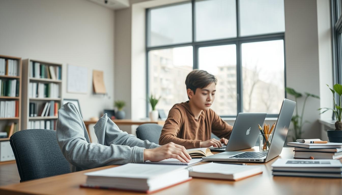 Modern university campus for students